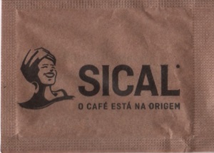 Sical - O café está na origem ( papel pardo 60x45mm )